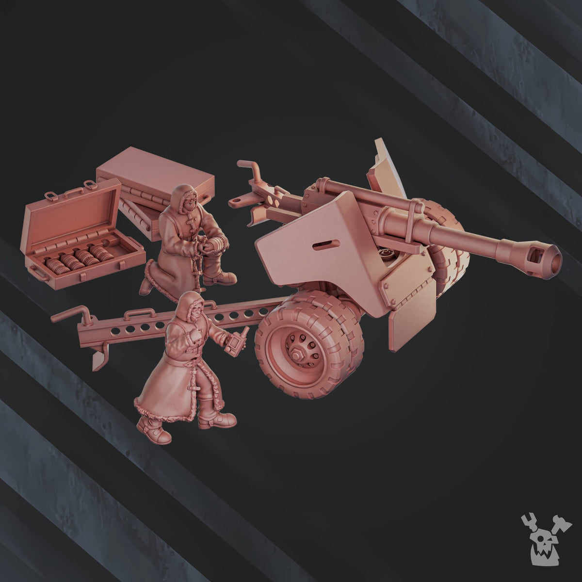 Tabletop Terrain Miniature "Ice Wind" Artillery Squad