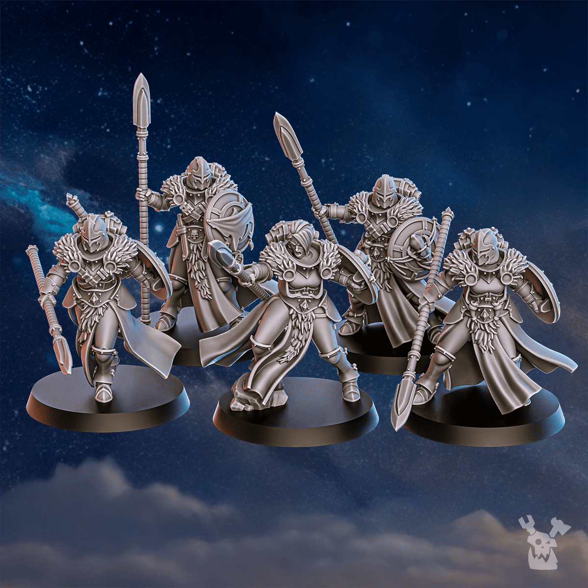 Tabletop Terrain Miniature Icewall Squad x10 (pre-assembled)