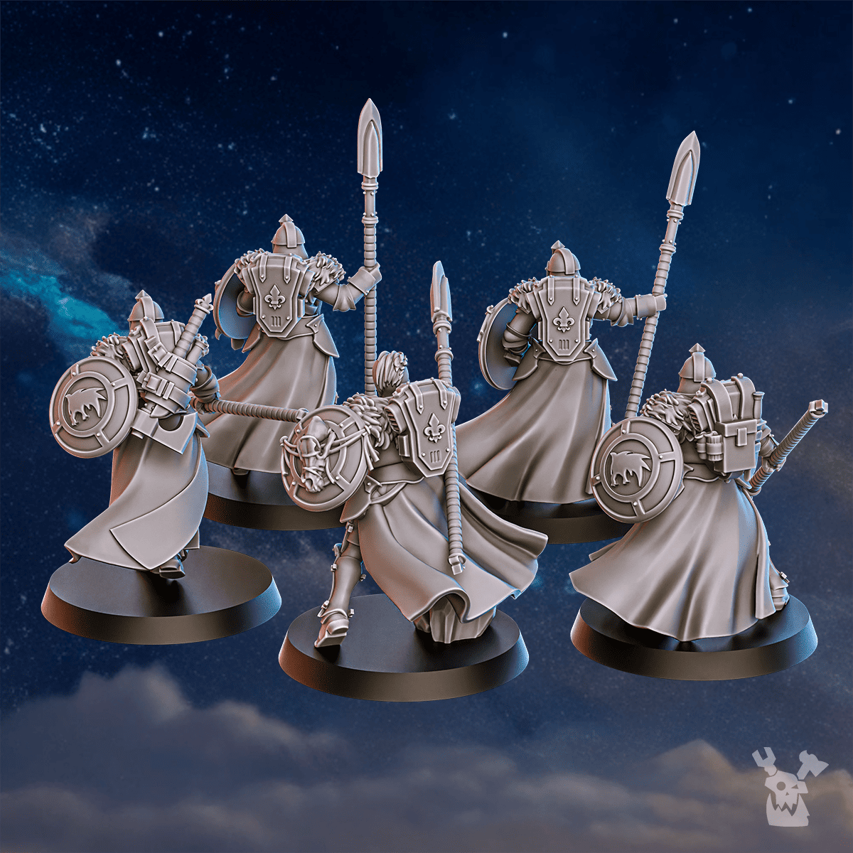 Tabletop Terrain Miniature Icewall Squad x10 (pre-assembled)
