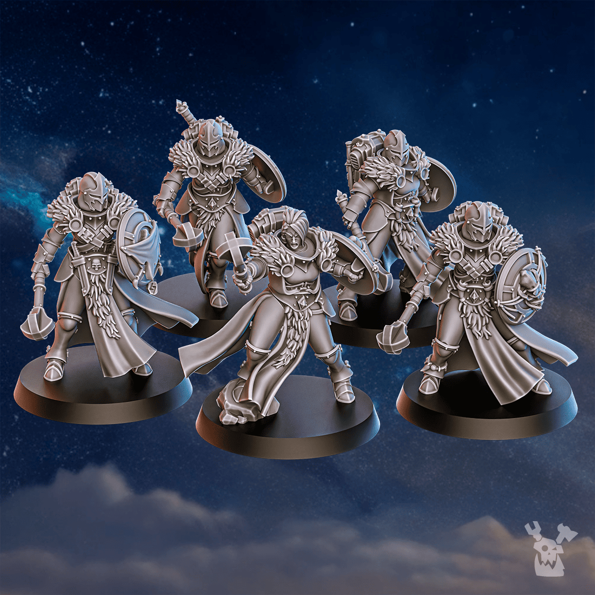 Tabletop Terrain Miniature Icewall Squad x10 (pre-assembled)