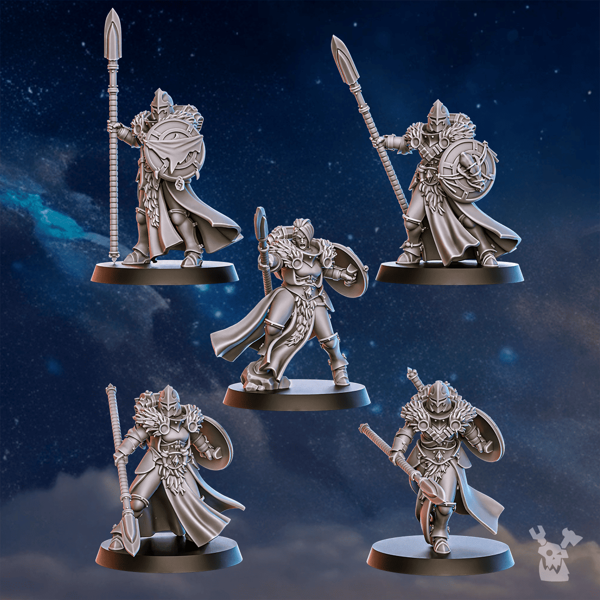 Tabletop Terrain Miniature Icewall Squad x10 (pre-assembled)