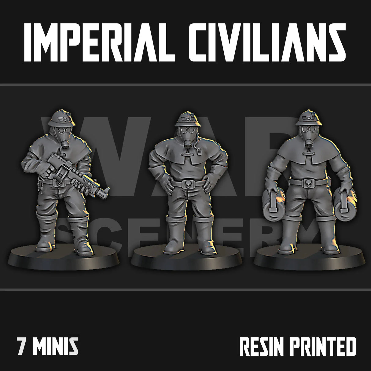 Tabletop Terrain Miniature Imperial Civilians
