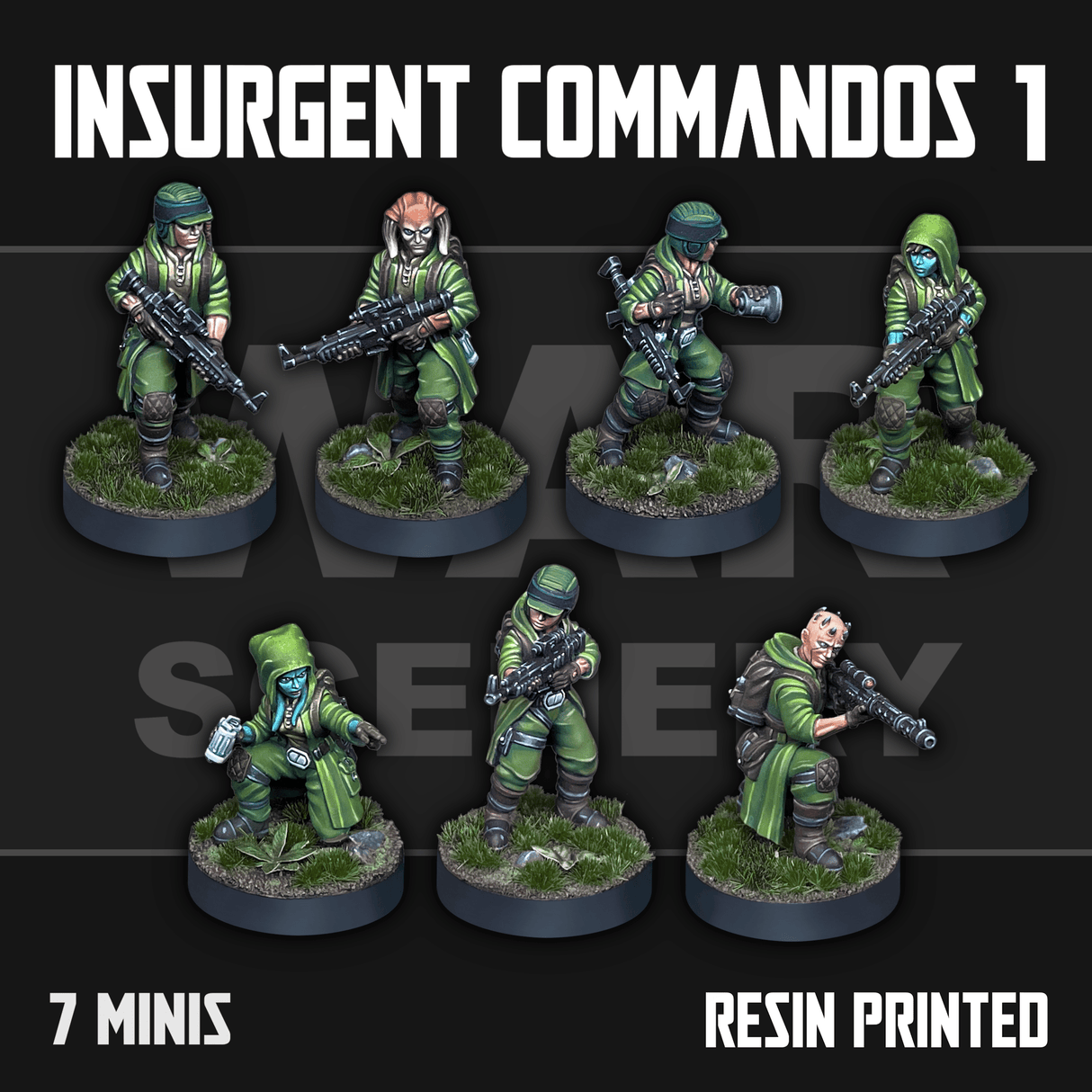 Tabletop Terrain Miniature Insurgent Commandos 1
