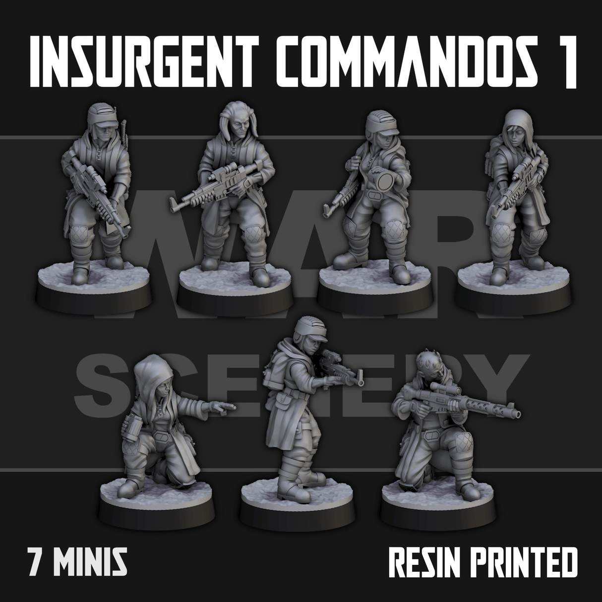 Tabletop Terrain Miniature Insurgent Commandos 1