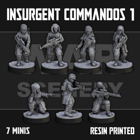 Tabletop Terrain Miniature Insurgent Commandos 1