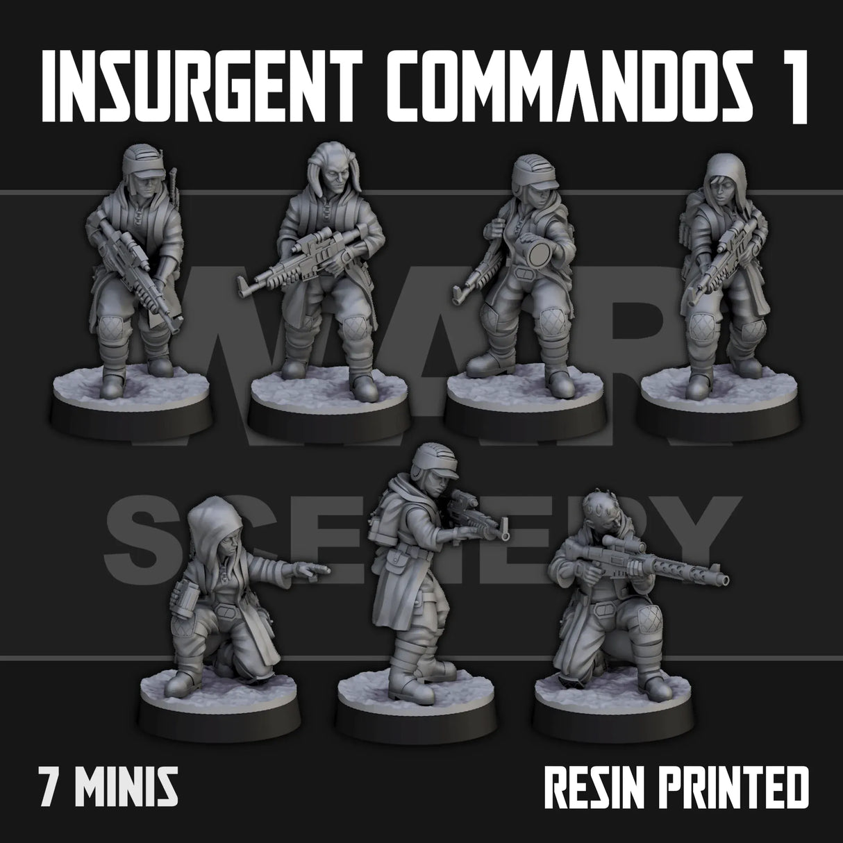 Tabletop Terrain Miniature Insurgent Commandos 1