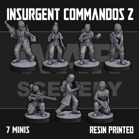 Tabletop Terrain Miniature Insurgent Commandos 2