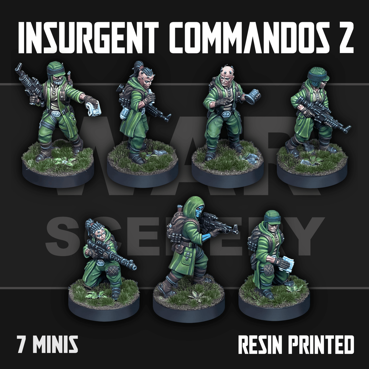 Tabletop Terrain Miniature Insurgent Commandos 2
