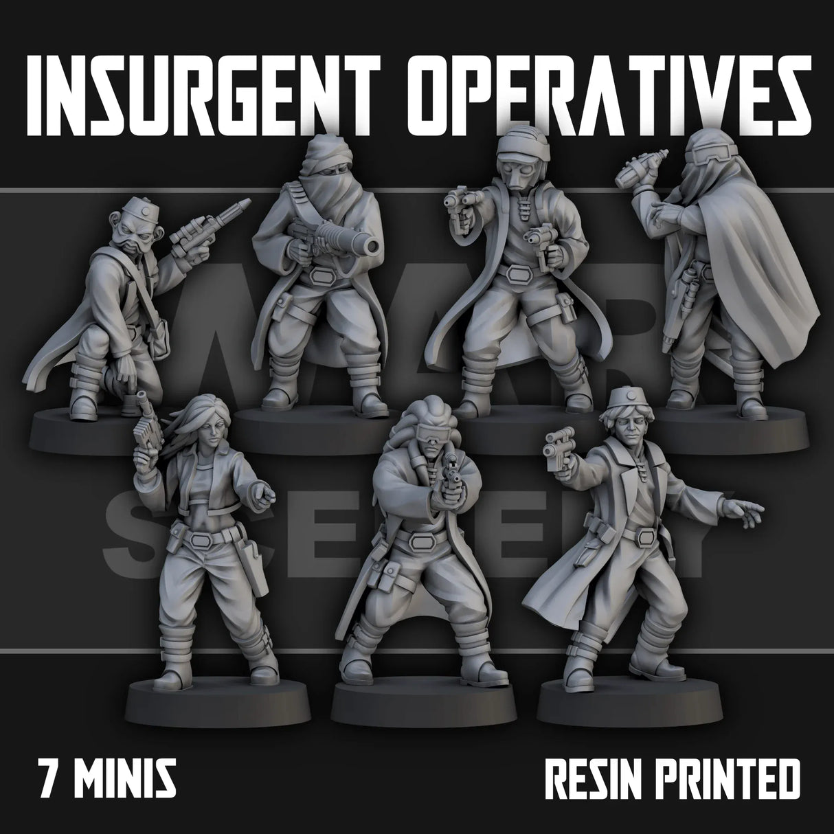Tabletop Terrain Miniature Insurgent Operatives