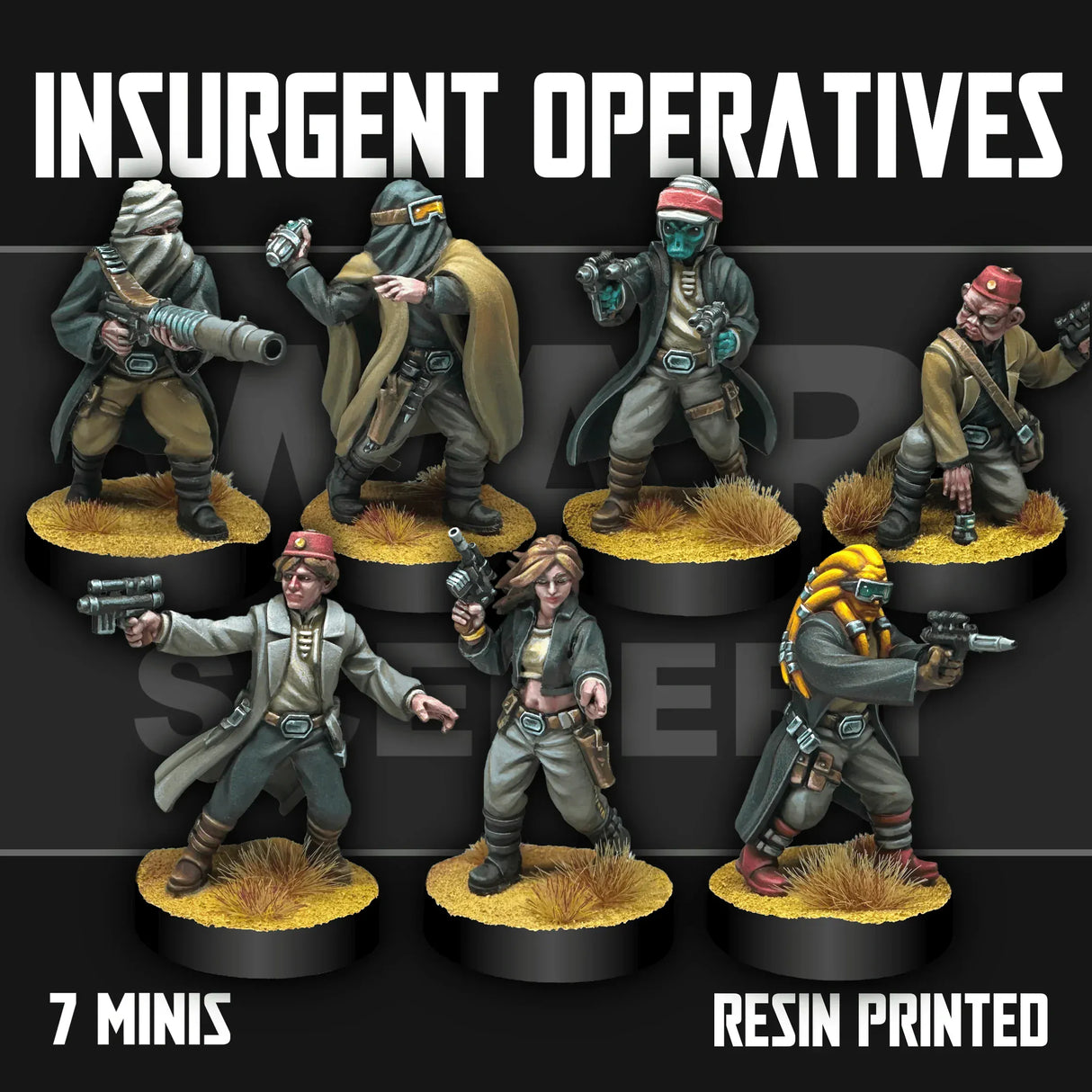 Tabletop Terrain Miniature Insurgent Operatives