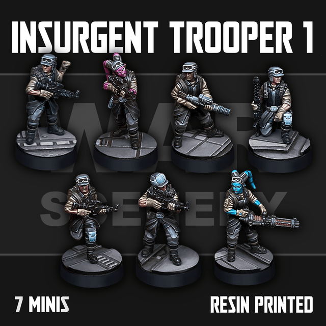Tabletop Terrain Miniature Insurgent Troopers 1