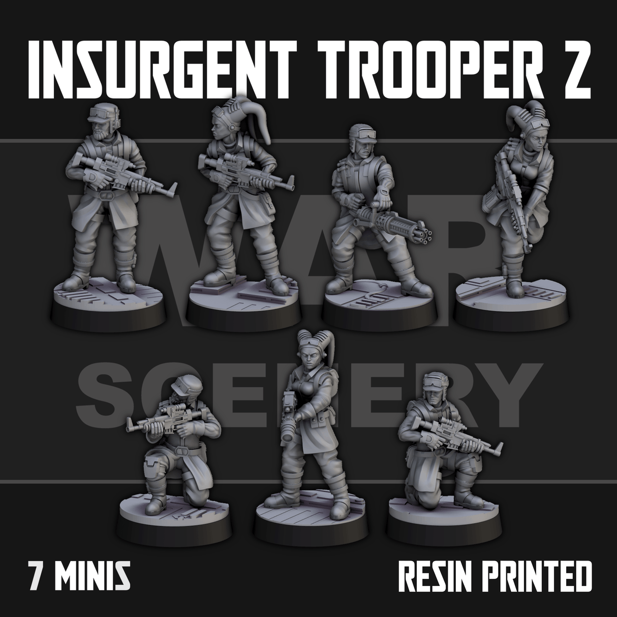 Tabletop Terrain Miniature Insurgent Troopers 2