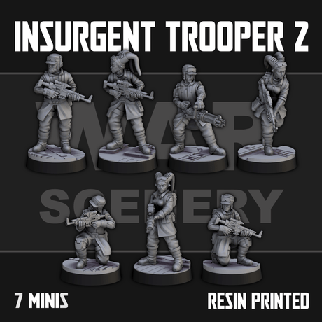 Tabletop Terrain Miniature Insurgent Troopers 2