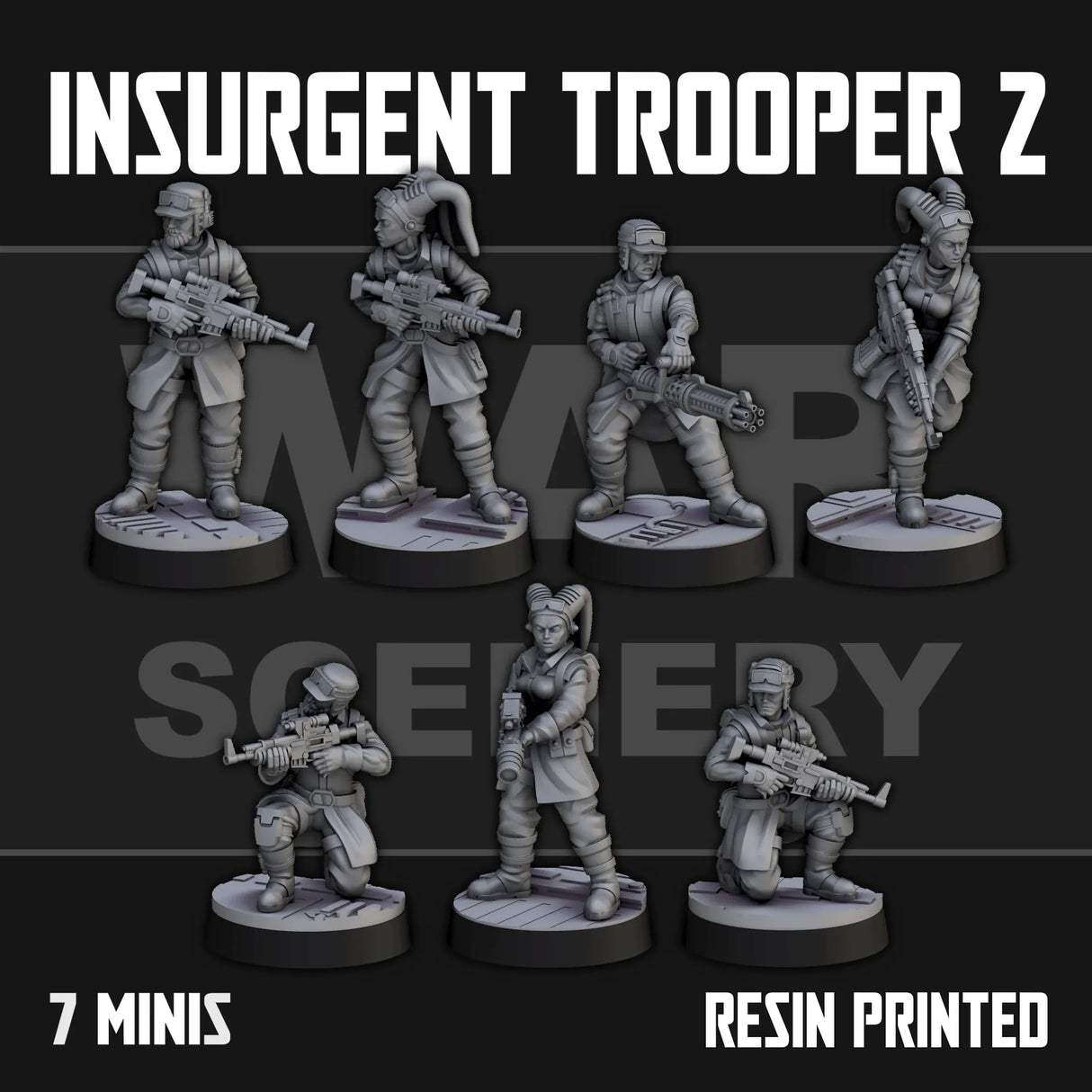Tabletop Terrain Miniature Insurgent Troopers 2