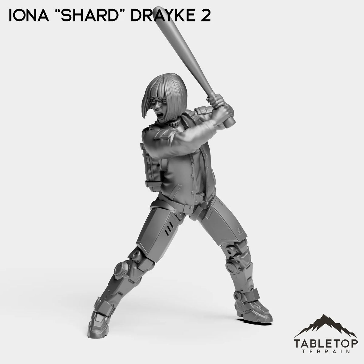 Tabletop Terrain Miniature Iona “Shard” Drayke 2 Iona ''Shard'' Drayke - Hashtag Rioters