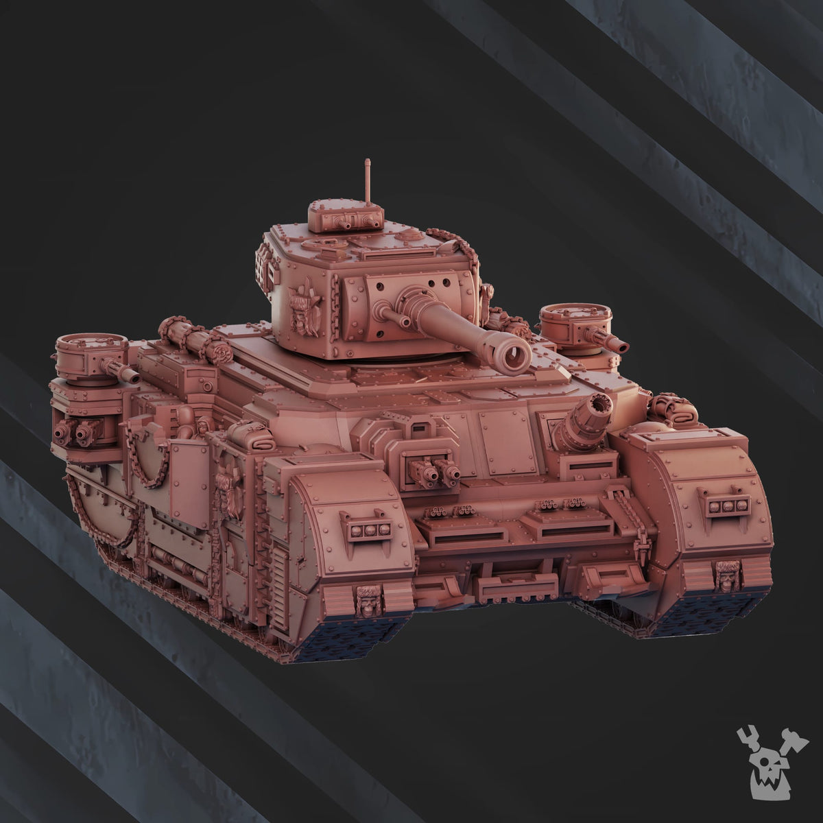 Tabletop Terrain Miniature "Iron Curtain" Great Tank