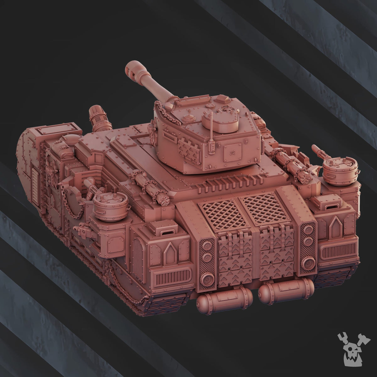Tabletop Terrain Miniature "Iron Curtain" Great Tank