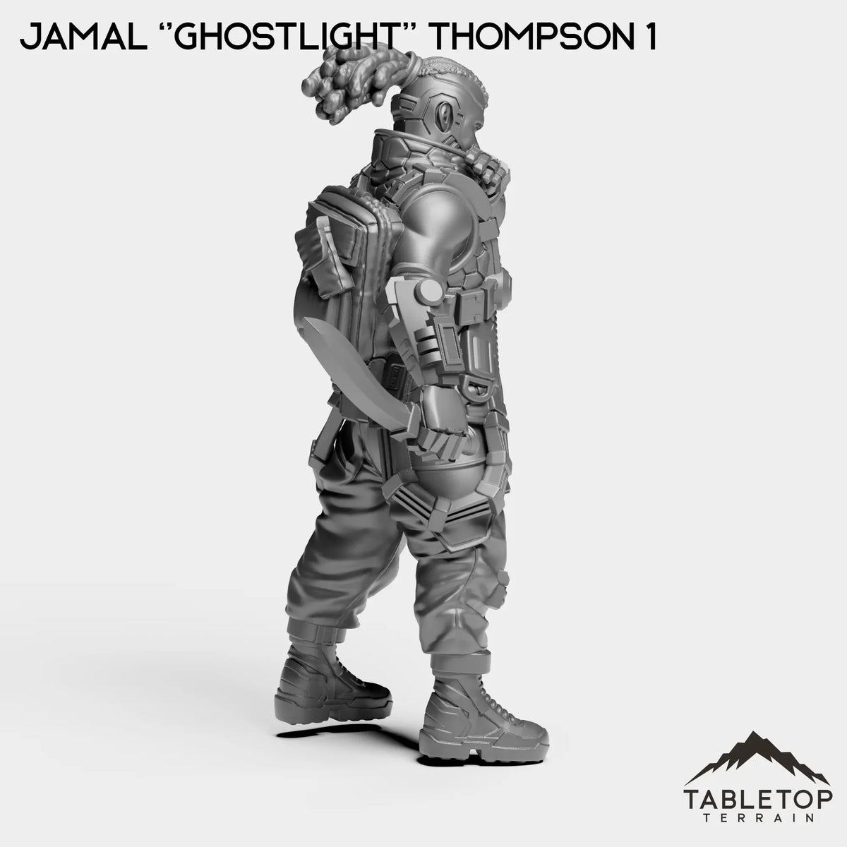 Tabletop Terrain Miniature Jamal ''Ghostlight'' Thompson