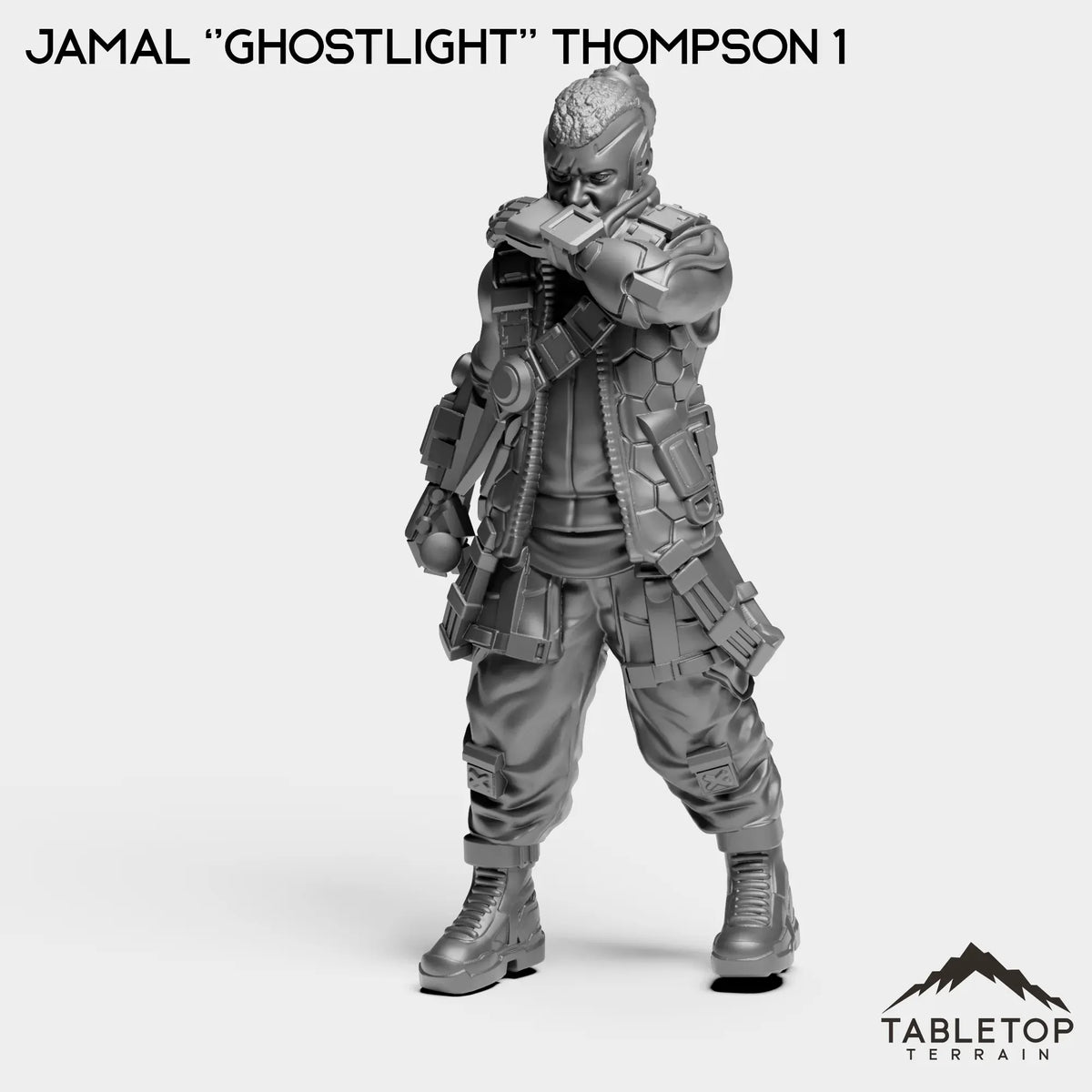 Tabletop Terrain Miniature Jamal ''Ghostlight'' Thompson