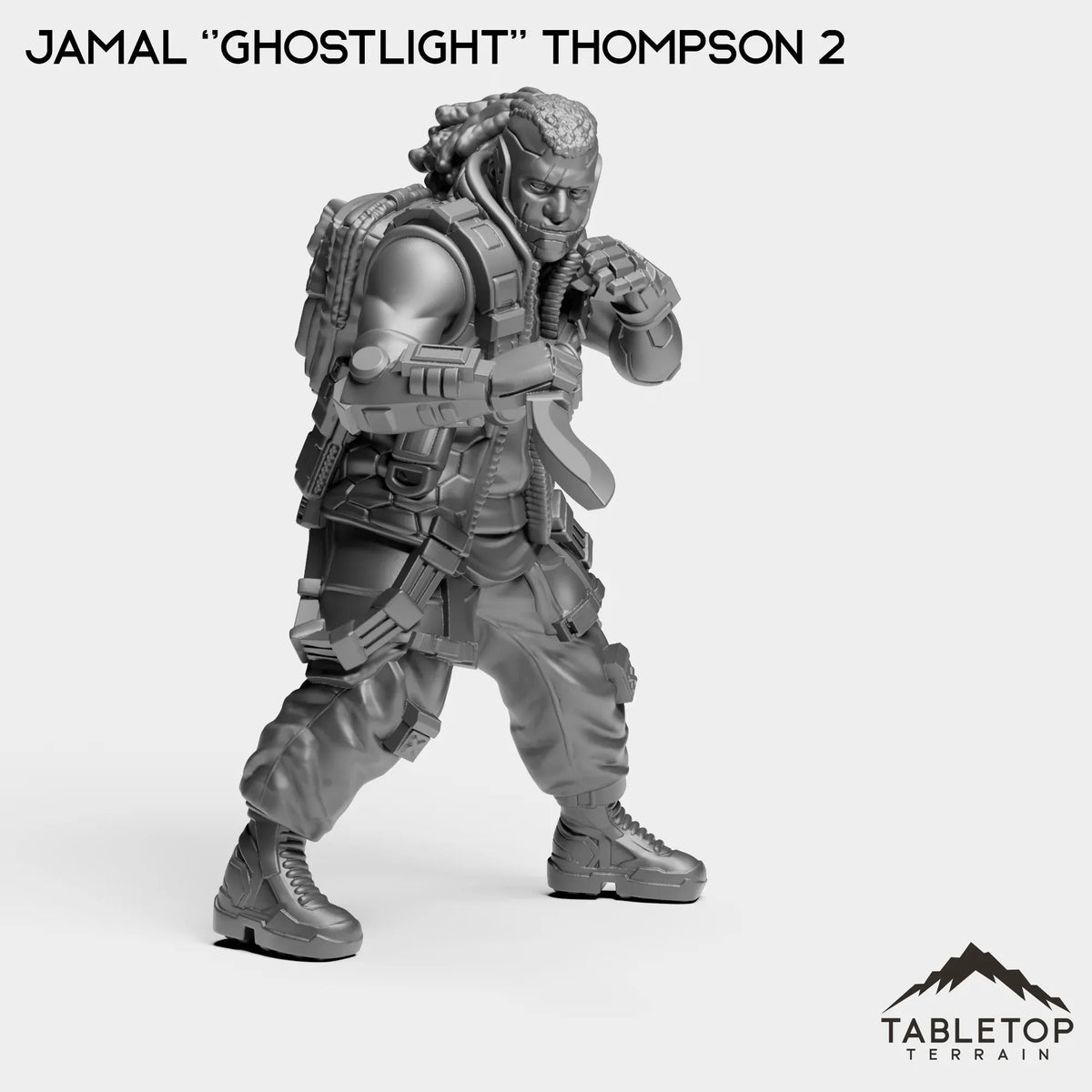 Tabletop Terrain Miniature Jamal ''Ghostlight'' Thompson