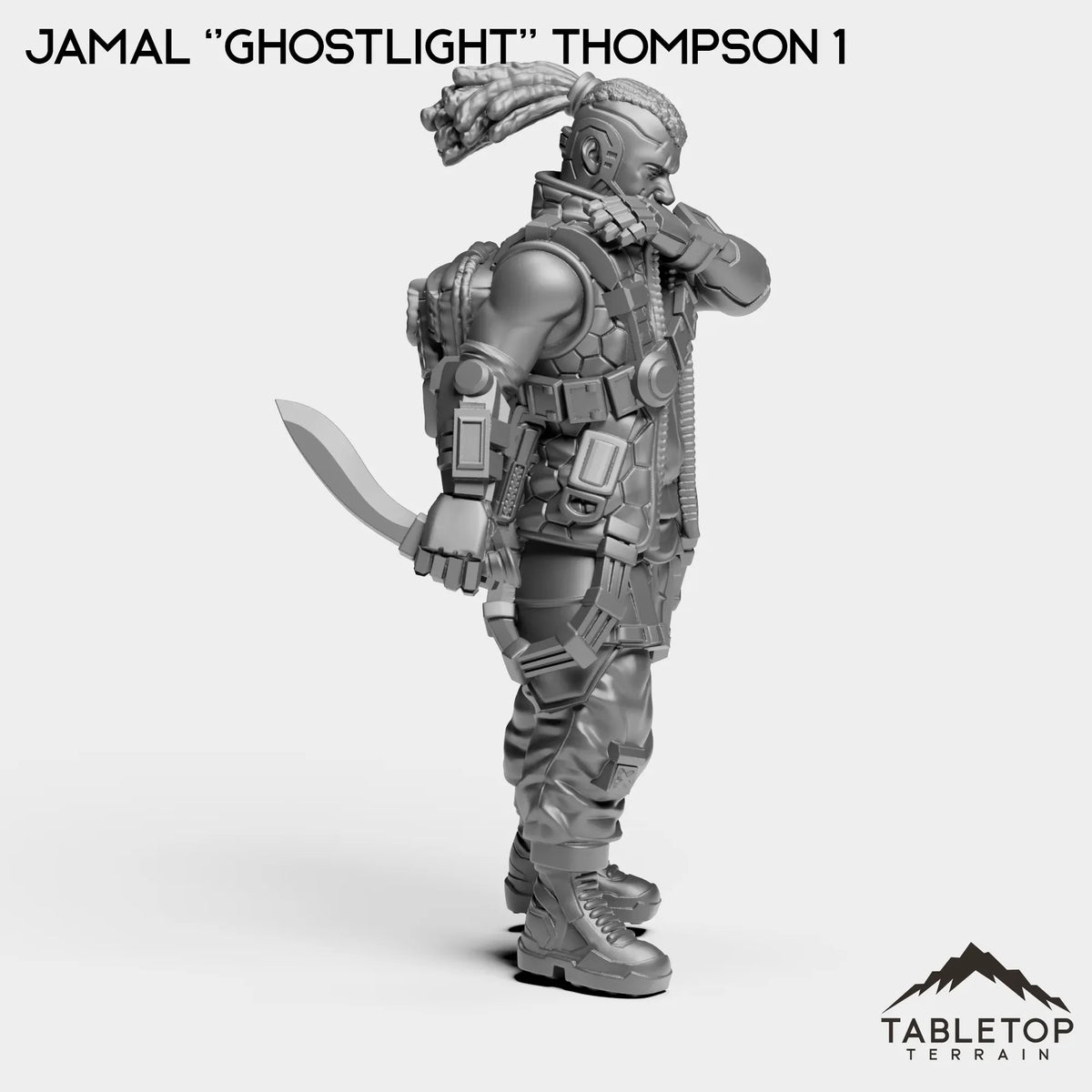 Tabletop Terrain Miniature Jamal ''Ghostlight'' Thompson