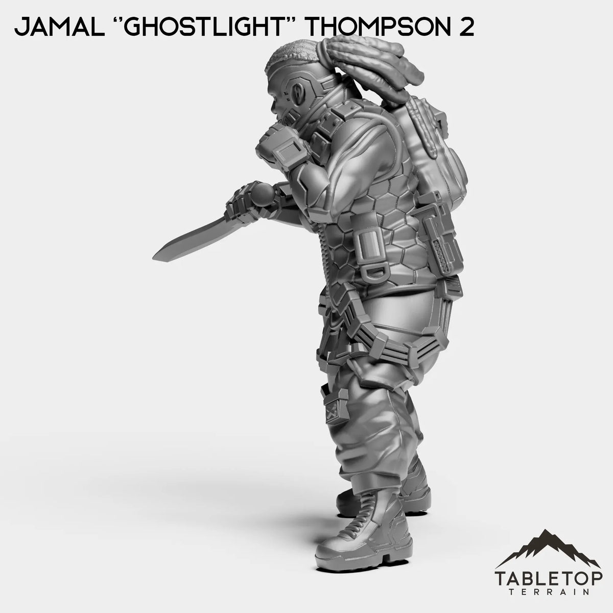 Tabletop Terrain Miniature Jamal ''Ghostlight'' Thompson