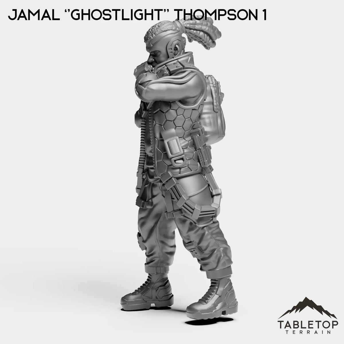 Tabletop Terrain Miniature Jamal ''Ghostlight'' Thompson