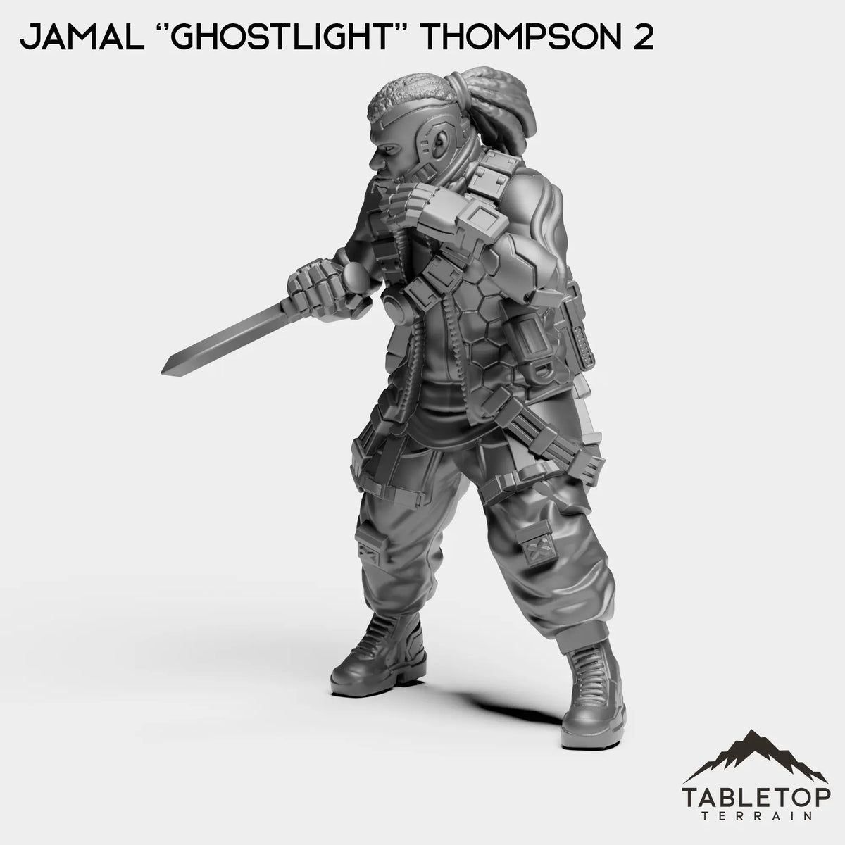 Tabletop Terrain Miniature Jamal ''Ghostlight'' Thompson