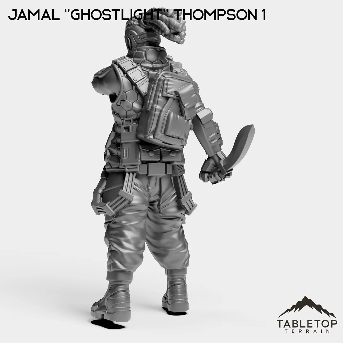 Tabletop Terrain Miniature Jamal ''Ghostlight'' Thompson