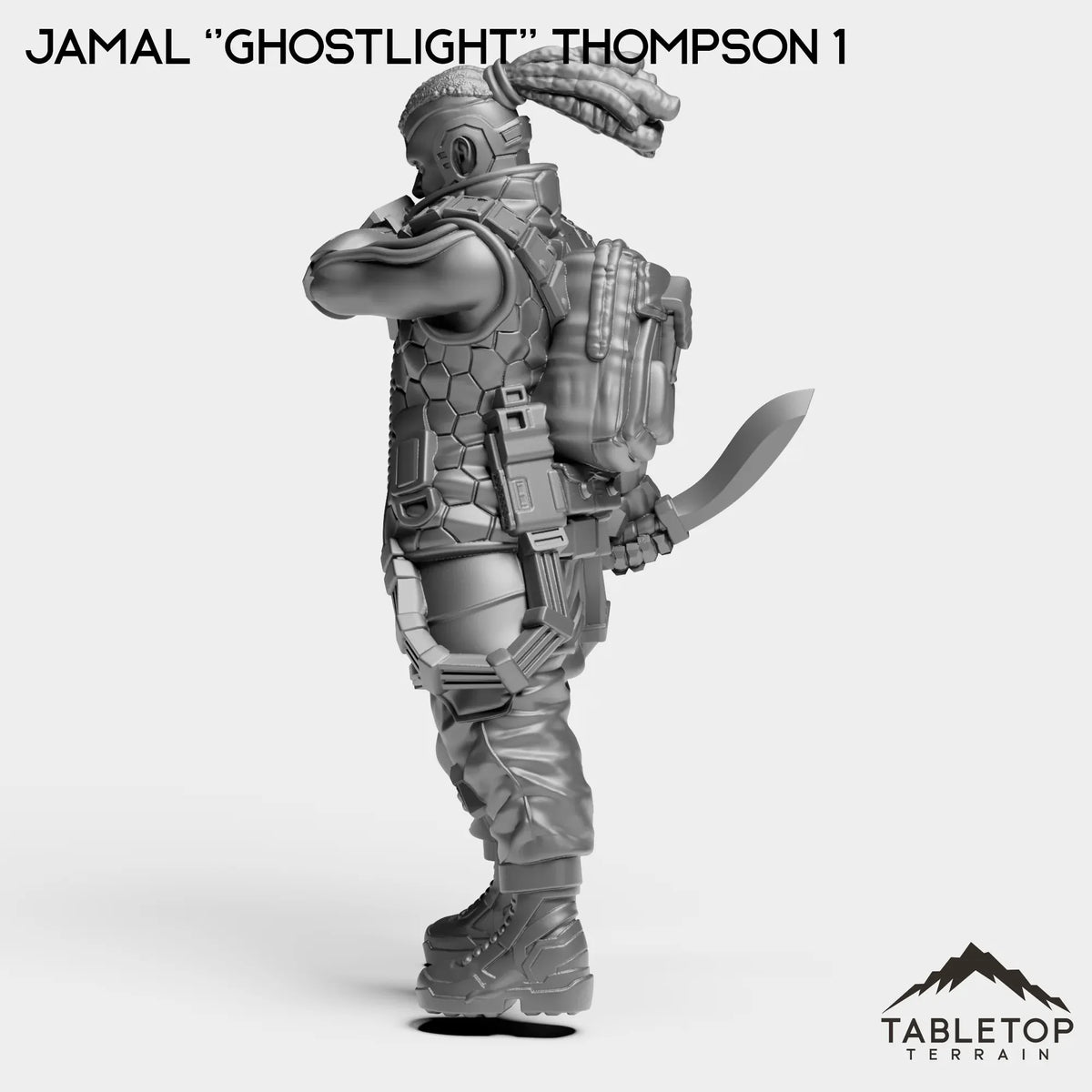 Tabletop Terrain Miniature Jamal ''Ghostlight'' Thompson