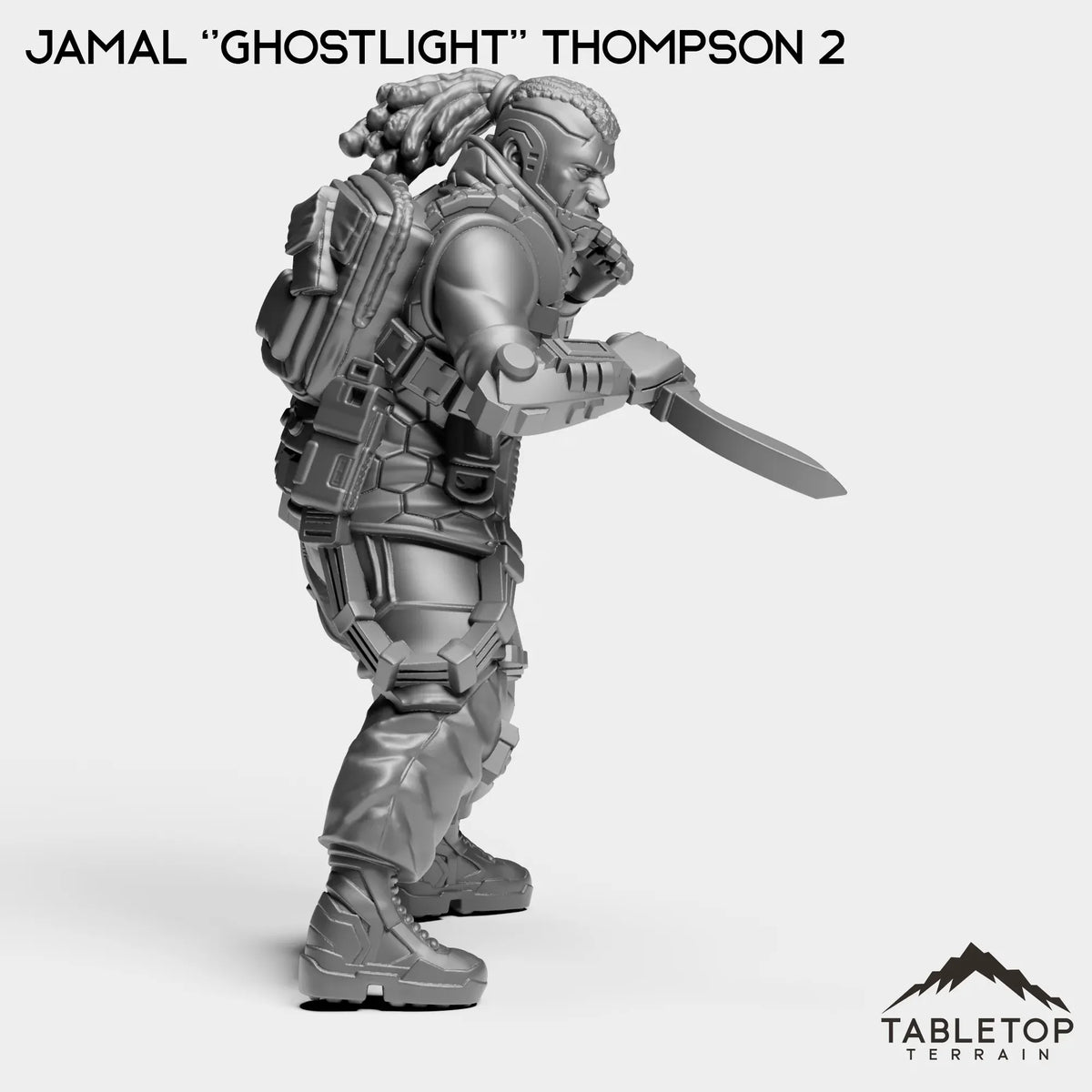 Tabletop Terrain Miniature Jamal ''Ghostlight'' Thompson