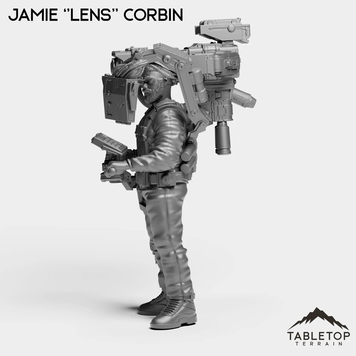 Tabletop Terrain Miniature Jamie ''Lens'' Corbin - Channel 77