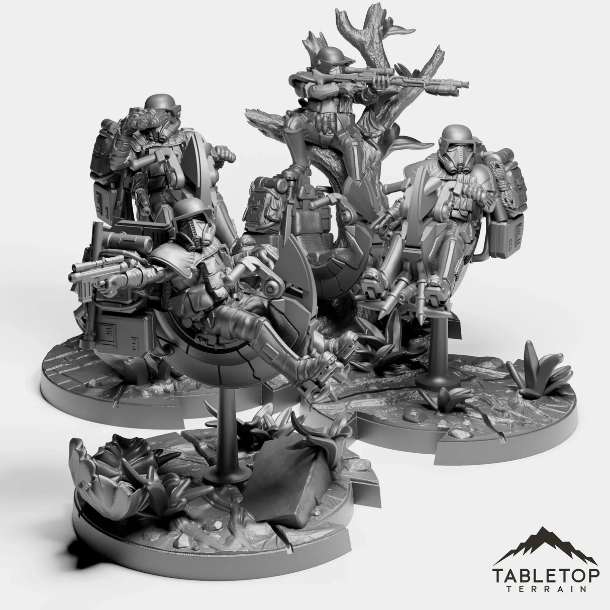 Tabletop Terrain Miniature JSW Bikers