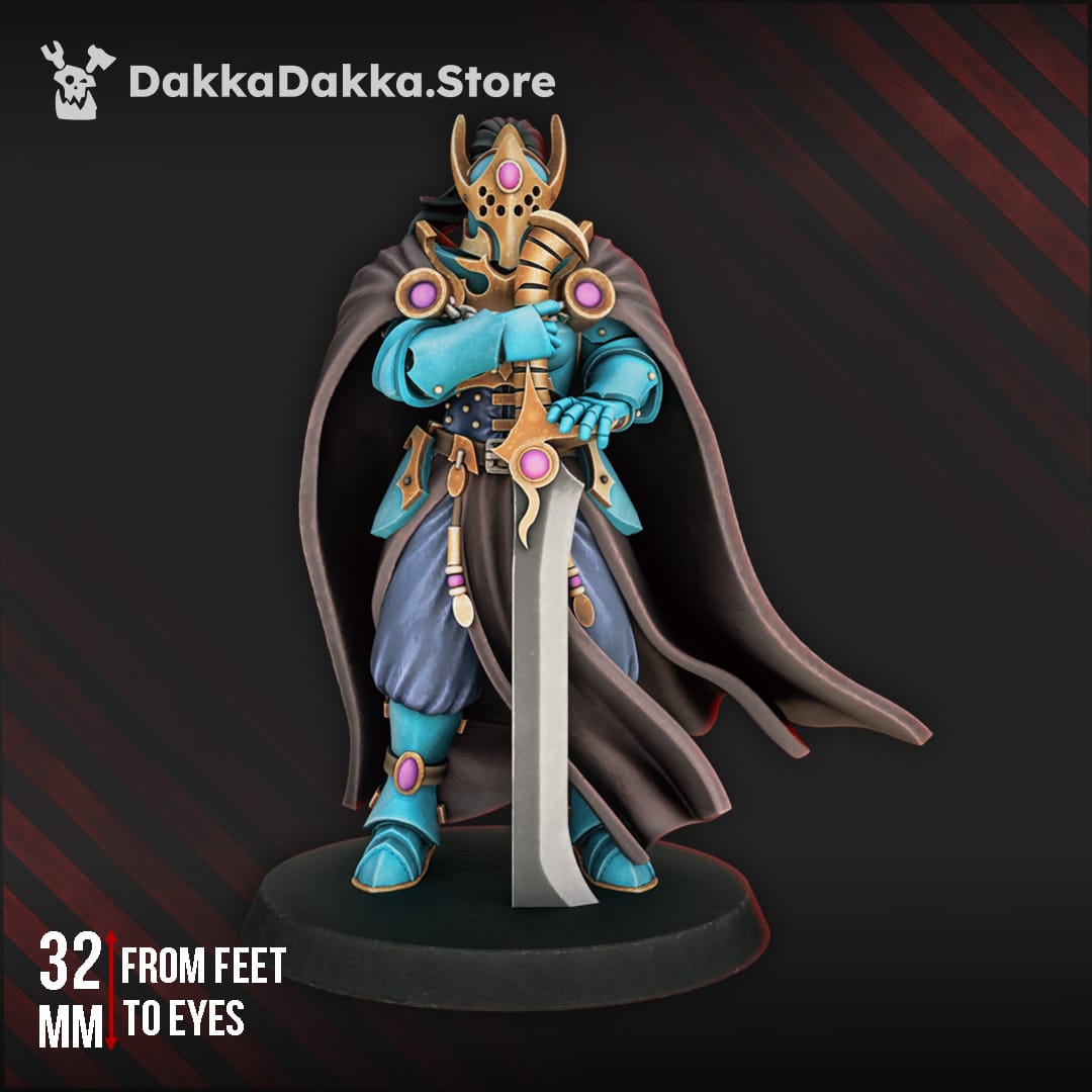 Tabletop Terrain Miniature Khadessa Varn, Sorrowblade of the Sinbound Temple