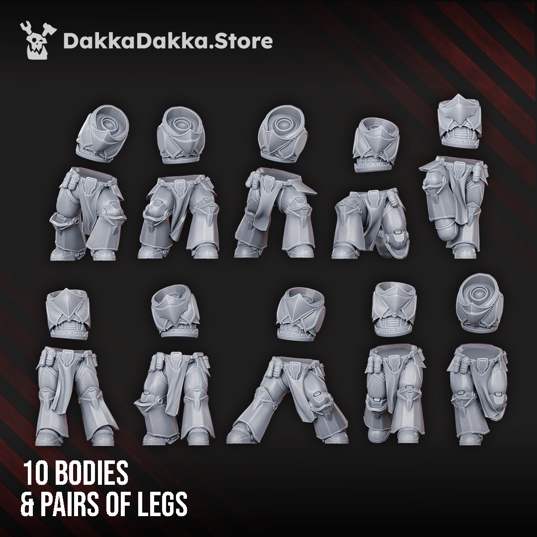 Tabletop Terrain Miniature Knights of the Sky Gates (build kit) - Prime Armored Space Assault Squad of Citadel Vanguard