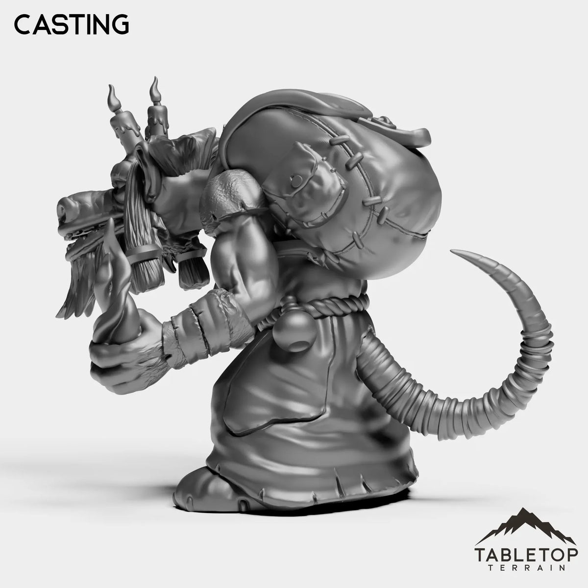 Tabletop Terrain Miniature Kobold Pyromancer