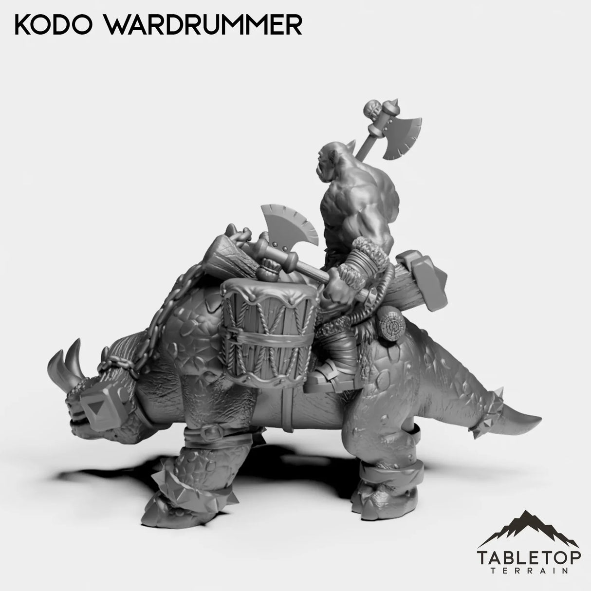 Tabletop Terrain Miniature Kodo Wardrummer