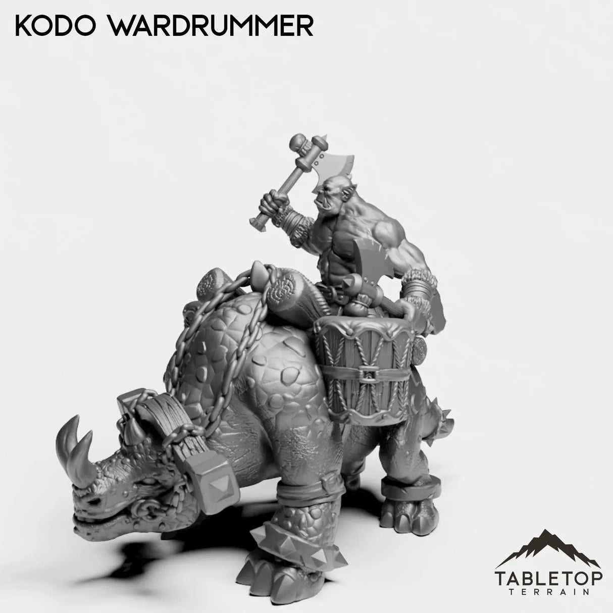 Tabletop Terrain Miniature Kodo Wardrummer