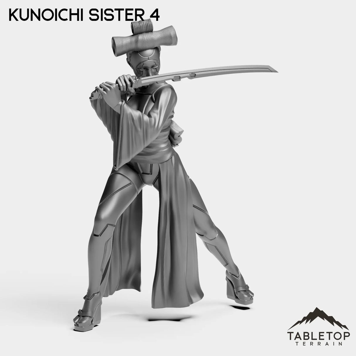 Tabletop Terrain Miniature Kunoichi Sister 4 Kunoichi Sisters - Street Samurai