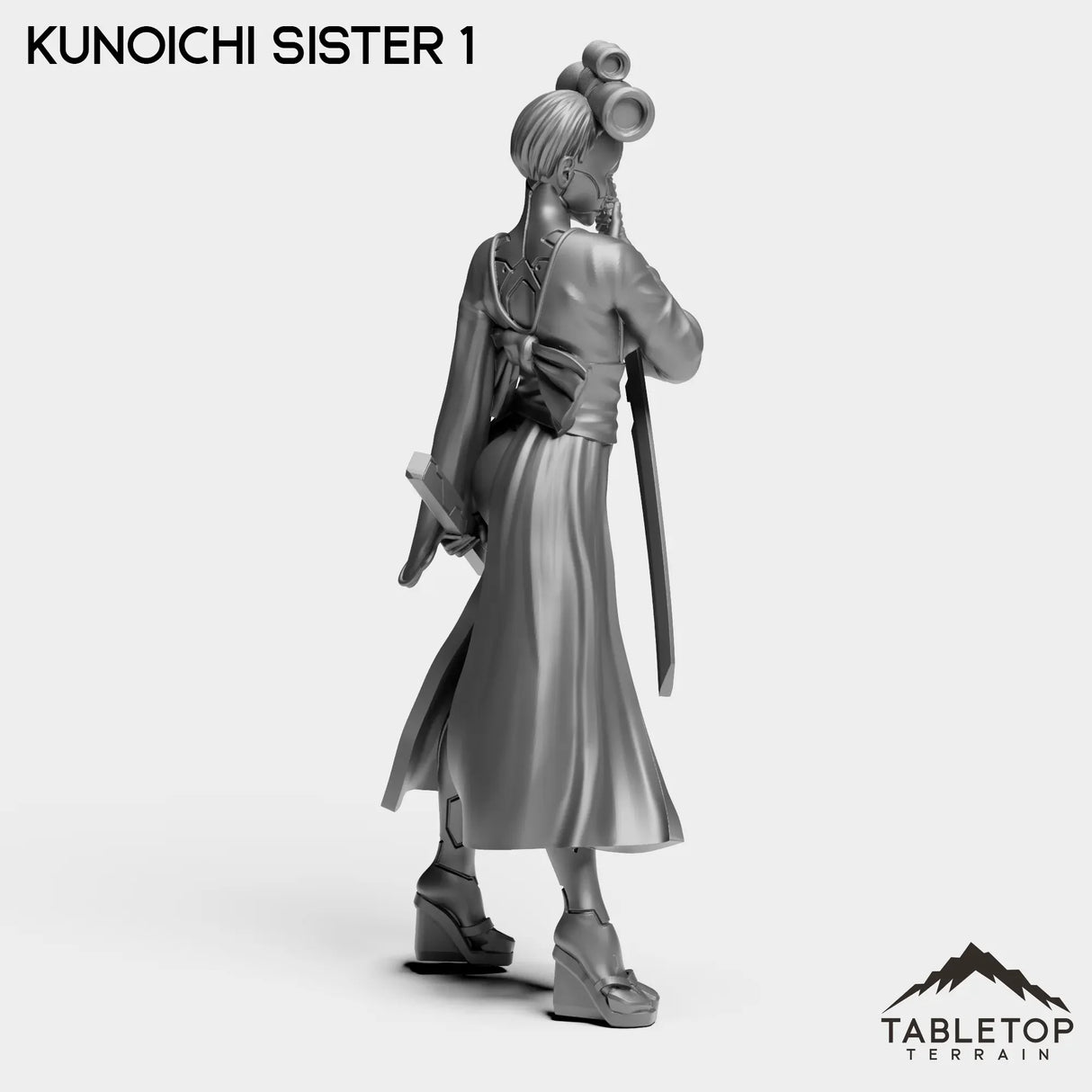 Tabletop Terrain Miniature Kunoichi Sisters - Street Samurai