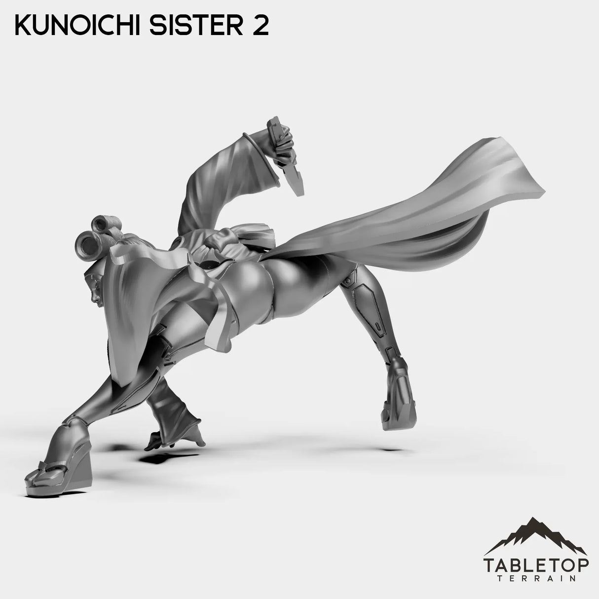 Tabletop Terrain Miniature Kunoichi Sisters - Street Samurai