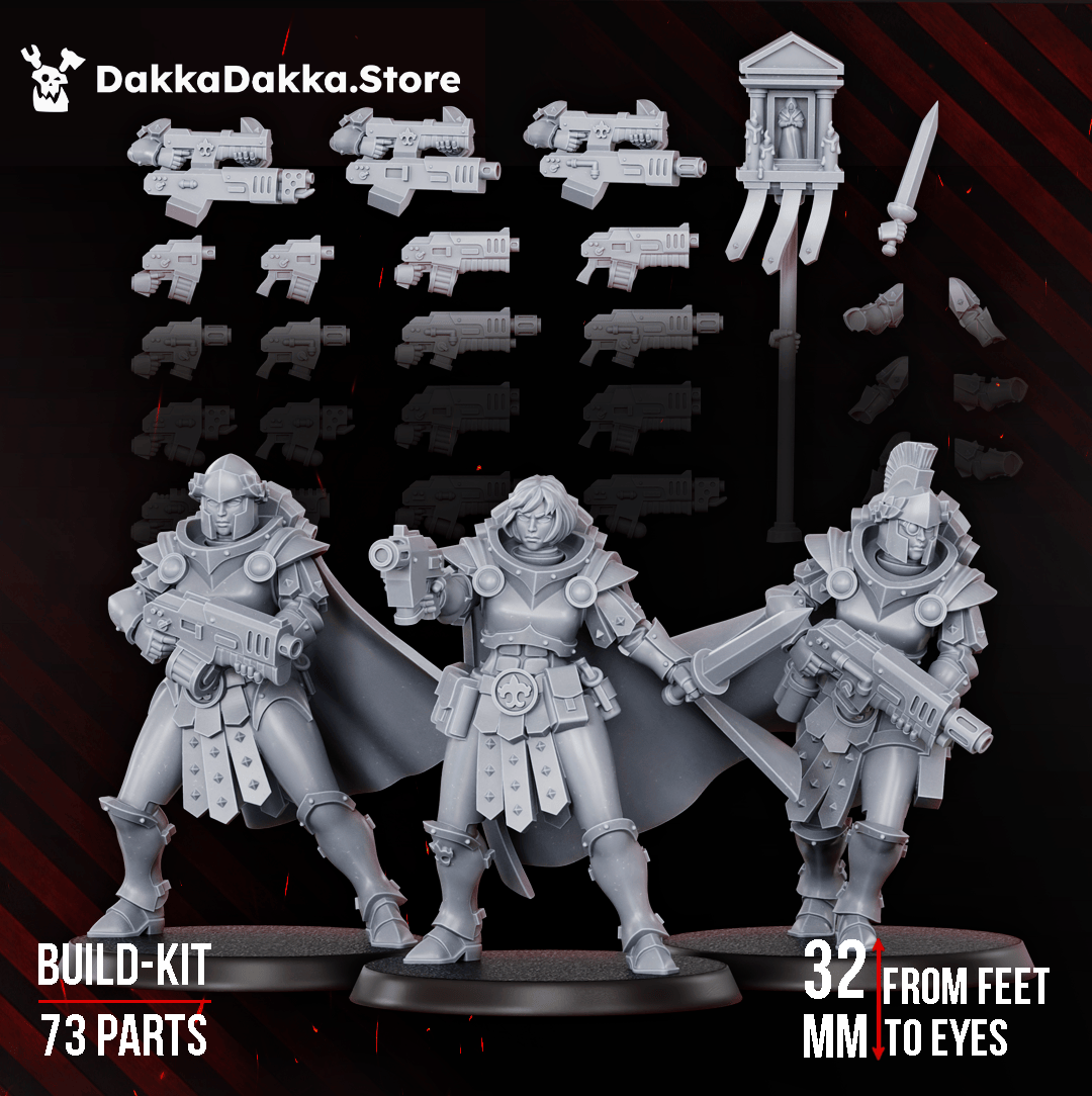 Tabletop Terrain Miniature Legio Artemis Bellatrix Squad (build kit)