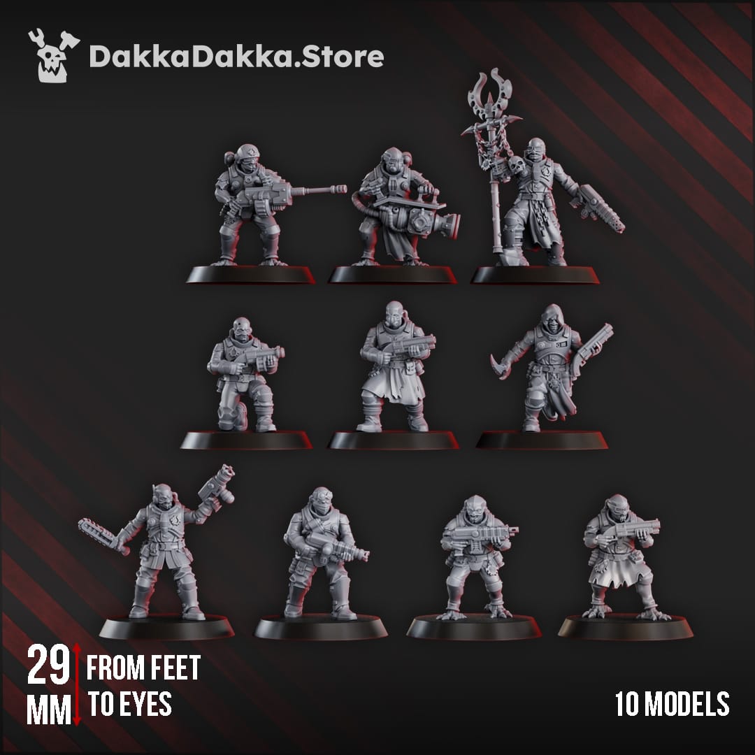 Tabletop Terrain Miniature Liquidation Team of the Cosmic Harverster (x10)