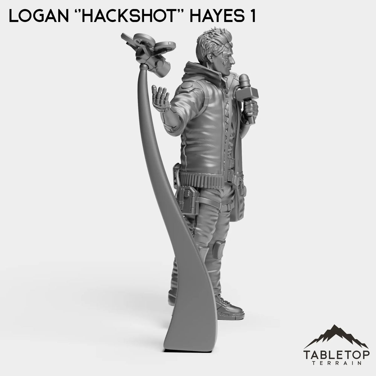 Tabletop Terrain Miniature Logan ''HackShot'' Hayes
