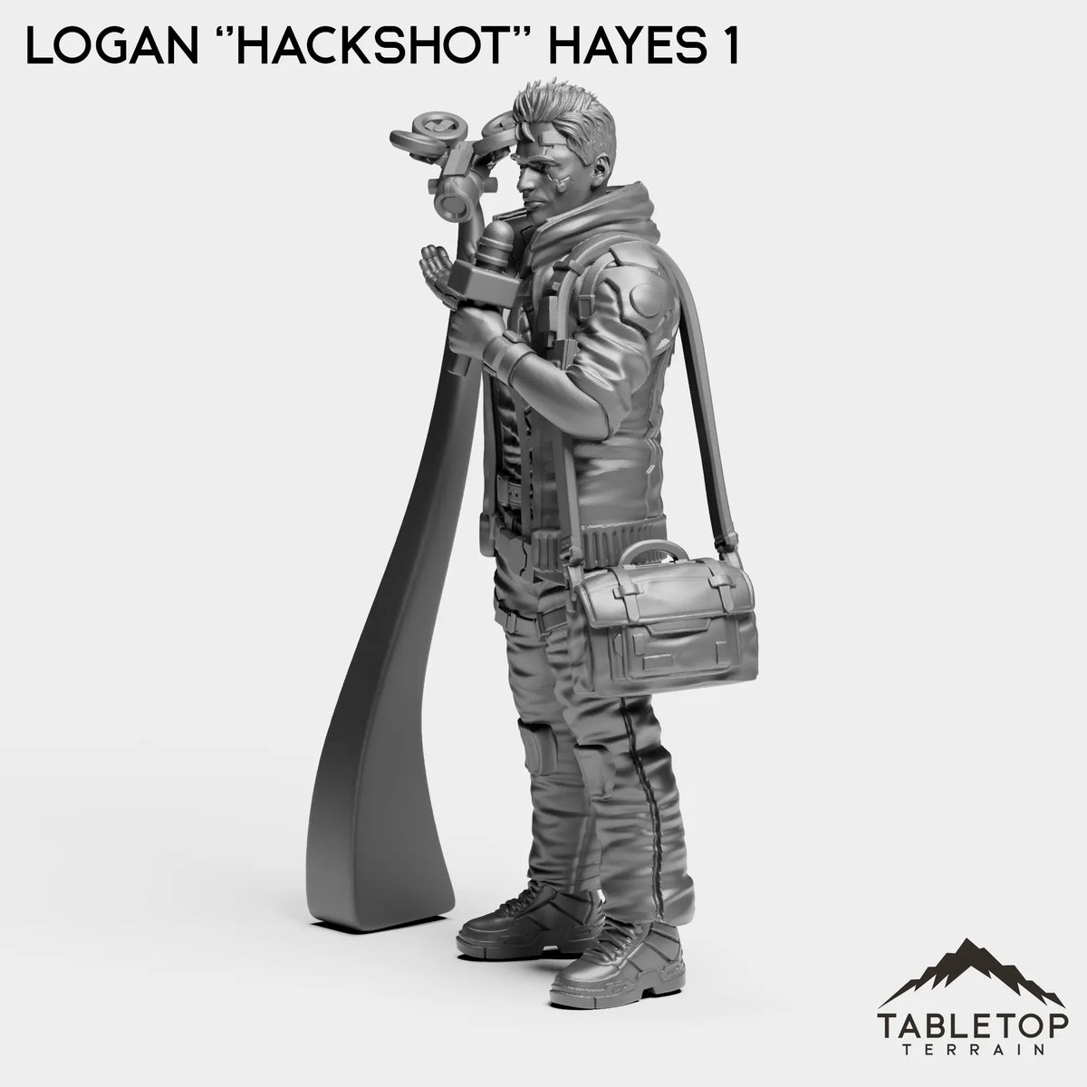 Tabletop Terrain Miniature Logan ''HackShot'' Hayes