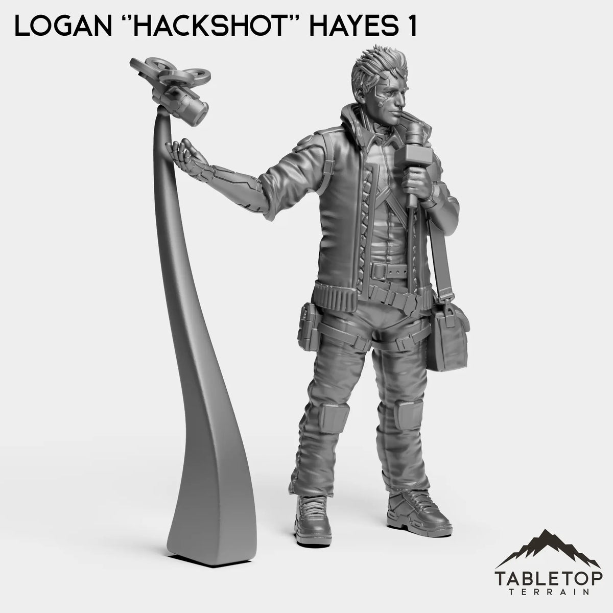 Tabletop Terrain Miniature Logan ''HackShot'' Hayes