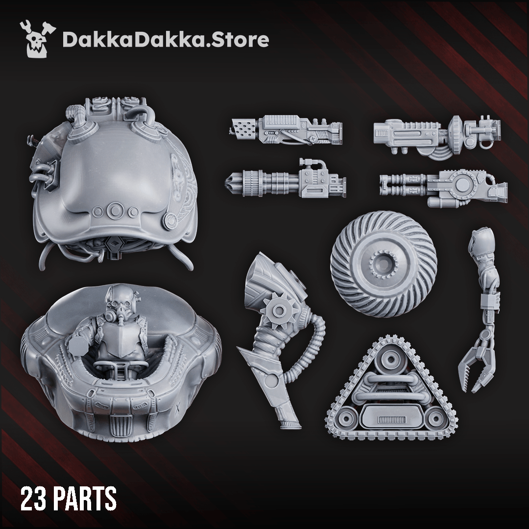 Tabletop Terrain Miniature Machine Cult KT-08 Crasher