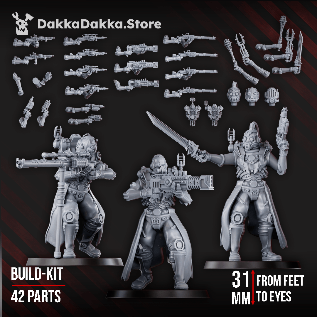 Tabletop Terrain Miniature Machine Cult Scout Warriors Assembly Kit