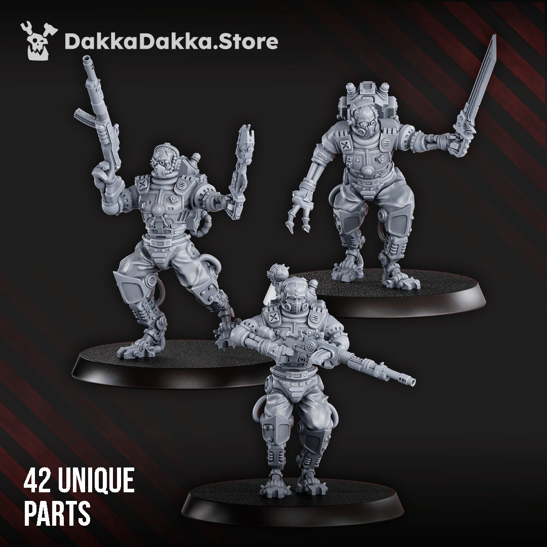 Tabletop Terrain Miniature Machine Cult Scout Warriors Assembly Kit