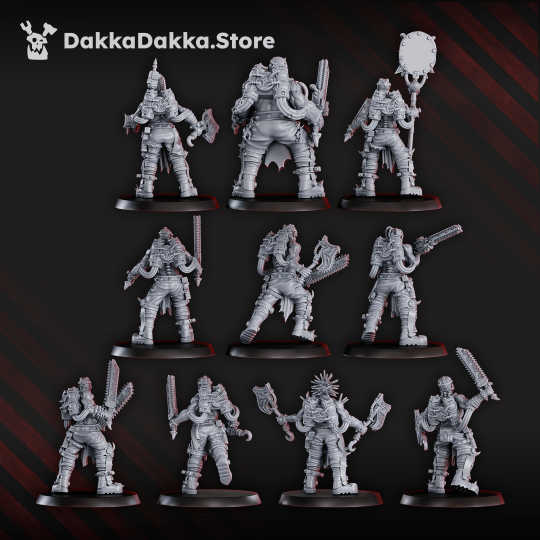 Tabletop Terrain Miniature Mad Hyenas Squad